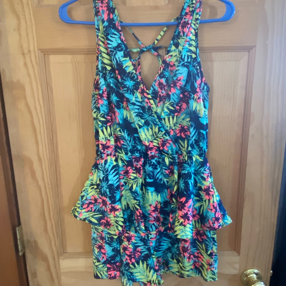 Vibrant Tropical Romper